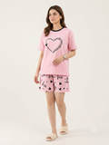 Blush Love Heart Shorts Set